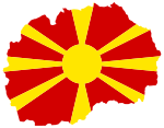 Macedonia Map Flag